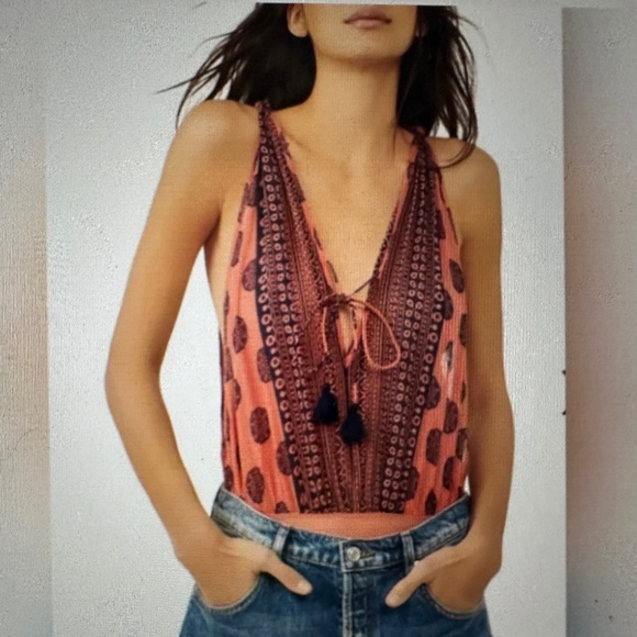 Free People Intimately Soul Of The Sun Bodysuit. NWT. M. - Picture 1 of 5